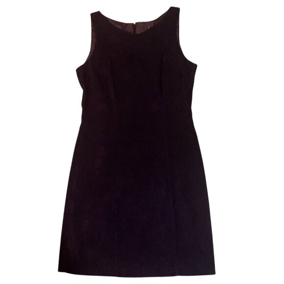 BE SMART PURPLE FAUX SUEDE SLEEVELESS DRESS SMALL? MEDIUM?-EXCELLENT! - Picture 1 of 10